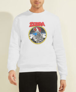 Sweatshirt White Funny Zebra No Tellin Lies