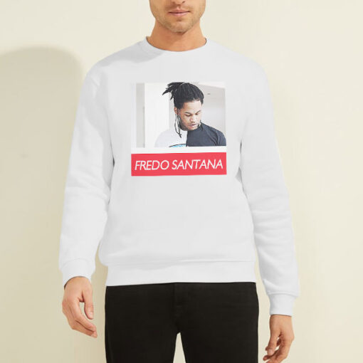 Sweatshirt White Retro Vintage Fredo Santana