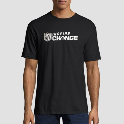 T shirt Black Football NFL Inspire Change