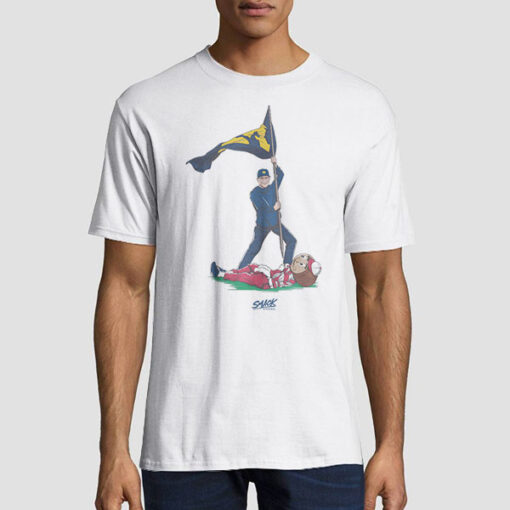 Anti Ohio State Michigan Planting the Flag T Shirts