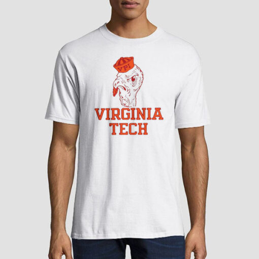 T shirt White Club VPI Vintage Virginia Tech