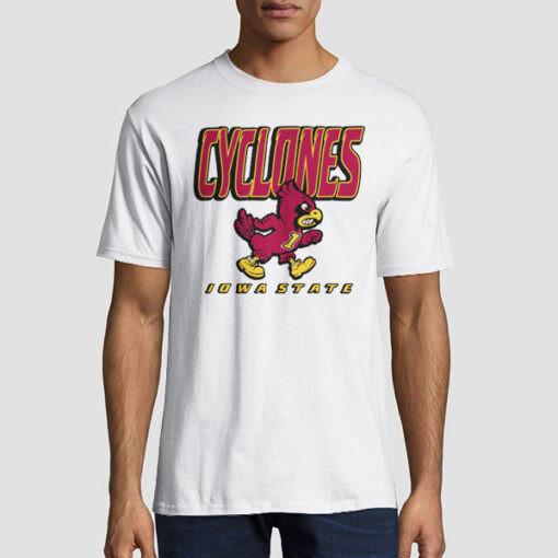 T shirt White Cyclones Vintage Iowa