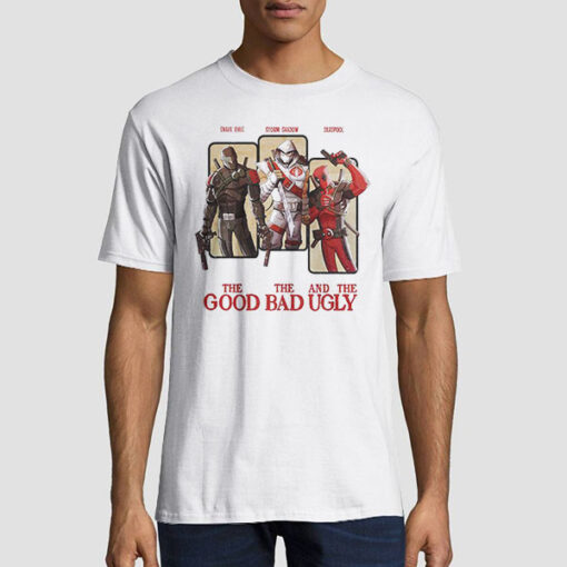 Deadpool the Good the Bad and the Ugly Snake Eyes Storm Shadow T Shirt