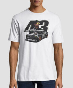 T shirt White Racing Signature 43 Ken Block