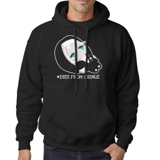 Hoodie Black Chibi Beer Sister Dies From Cringe Anime