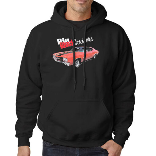 Hoodie Black Muscle Car SS 1970 Chevelle