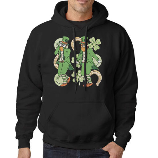 Hoodie Black St Patricks Day Dance Leprechaun Griddy