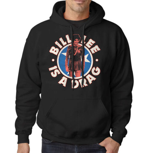 Hoodie Black Vintage Logo Bill Lee Is a Drag