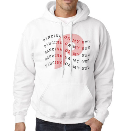 Hoodie White Logo Philadelphia Phillies Dancing on My Own