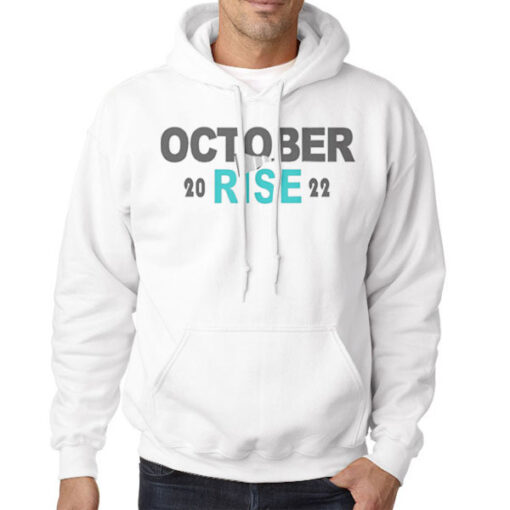 Hoodie White Proud of Team Mariner October Rise