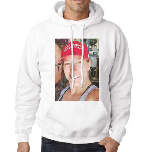 Hoodie White Selfie Picture Ashley Babbitt