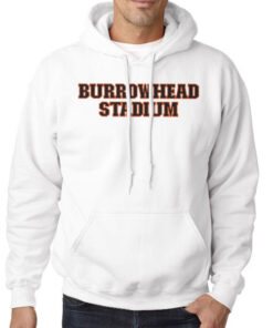 Hoodie White US Football Logo Burrowhead Stadium