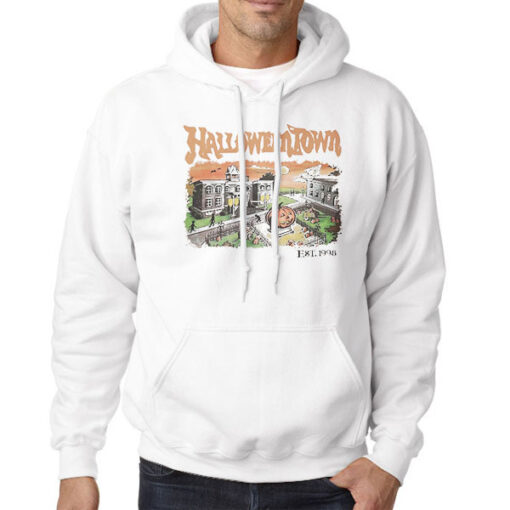Hoodie White Vintage Est 1998 Halloweentown