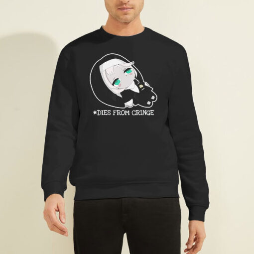 Sweatshirt Black Chibi Beer Sister Dies From Cringe Anime