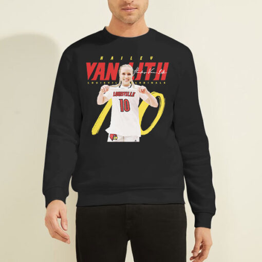 Sweatshirt Black College Basketball Player 10 Hailey Van Lith