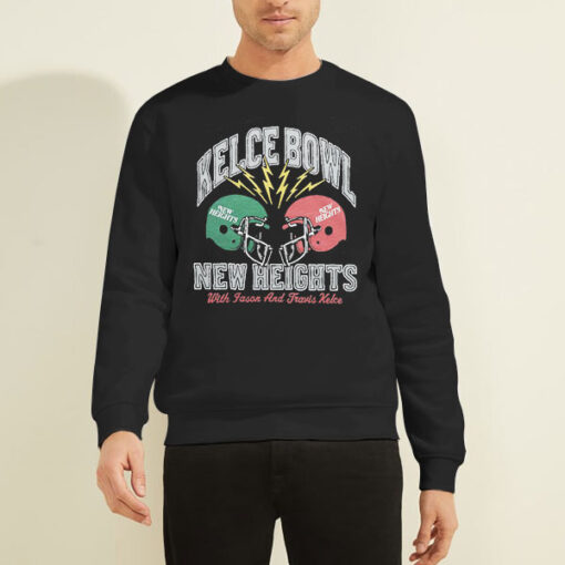Sweatshirt Black New Heights With Jason and Travis Kelce Bowl