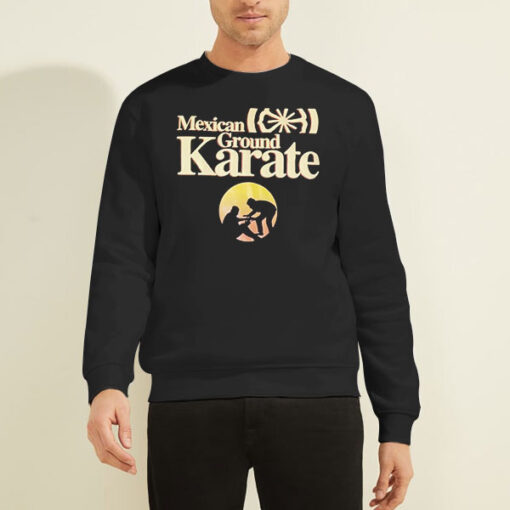 Sweatshirt Black Sunset Logo Mexican Ground Karate