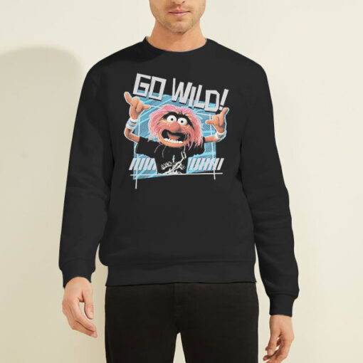 Sweatshirt Black The Muppets Animal Go Wild