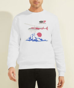 Sweatshirt White Air Service International Napoleon Dynamite Helicopter