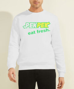Funny Logo Pek Pek Eat Fresh Shirt 6 Sweatshirt White Funny Logo Pek Pek Eat Fresh