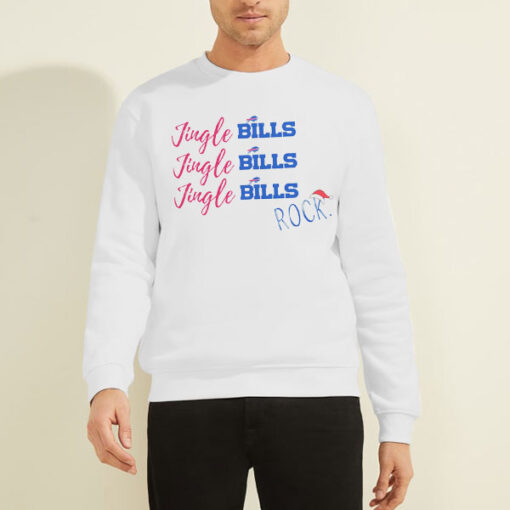 Sweatshirt White Jingle Bills Buffalo Bills Christmas