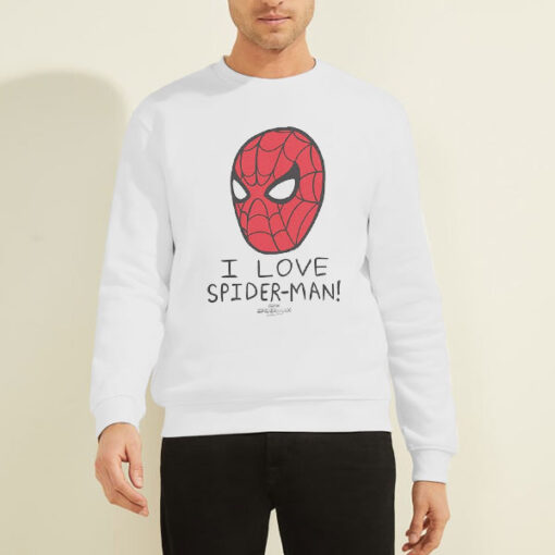 Sweatshirt White No Way Home I Love Spiderman