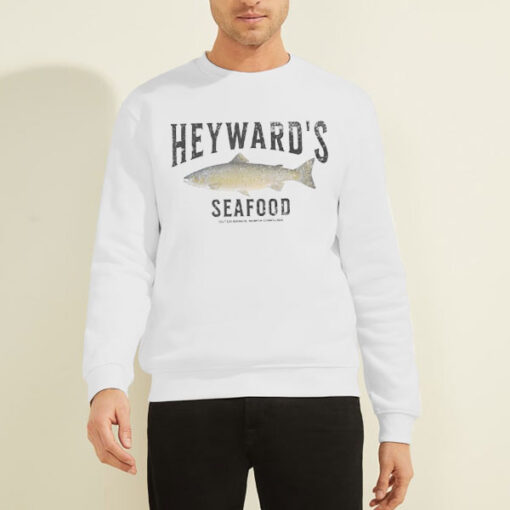 Sweatshirt White Outer Banks North Carolina Heywards Seafood