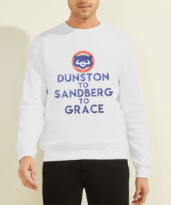 Sweatshirt White Retro Chicago Dunston to Sandberg to Grace