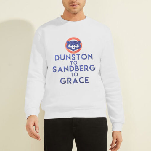 Sweatshirt White Retro Chicago Dunston to Sandberg to Grace