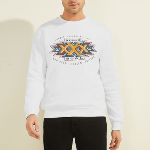 Sweatshirt White Sun Devil Stadium Arizona Super Bowl