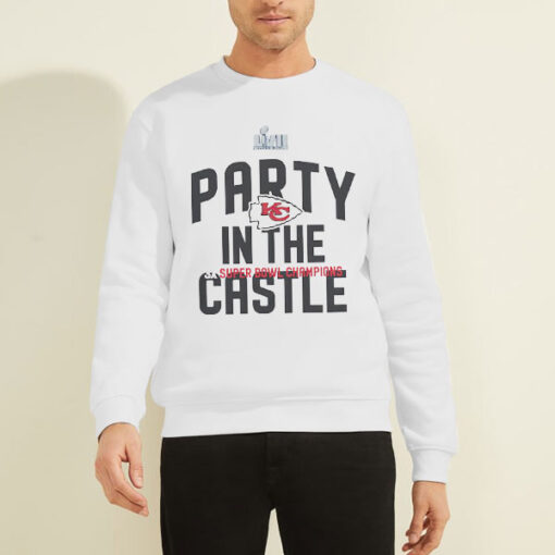 Sweatshirt White Super Bowl Champions Kansas City Party in the Castle Chiefs