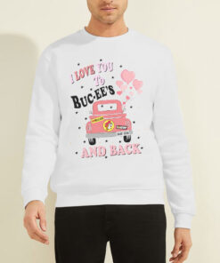 Sweatshirt White Valentines Day I Love You to Bucees
