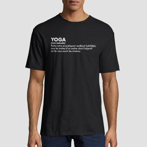 Funny Descript Letter Yoga T Shirts