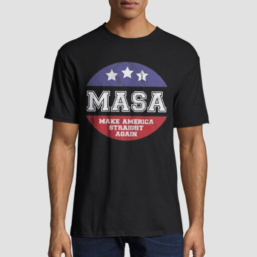 Vintage MASA Make America Straight Again Shirt
