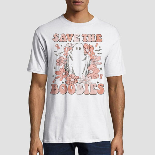 Breast Cancer Awareness Halloween Boobies Shirt