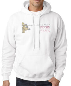 Hoodie White Rudolph the Red Nosed Reindeer Island of Misfit Toys