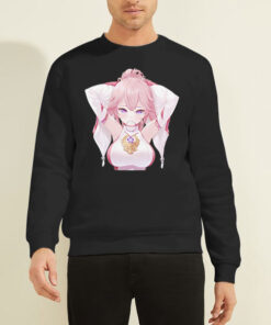 Kawaii Anime Zero Two Boobs Shirt 6 Sweatshirt Black Kawaii Anime Zero Two Boobs