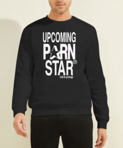 Sweatshirt Black Logo Graphic Upcoming Pornstar