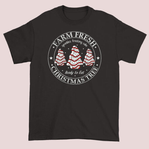 Farm Fresh Christmas Tree Sprinkles Frosting Cake Shirt