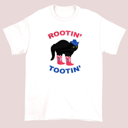 Funny Cowboy Rootin Tootin Cat Shirt