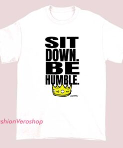 A Kendrick Lamar T-shirt featuring the lyrics "Be HUMBLE" with a bold, stylish design highlighting his message of humility and respect.