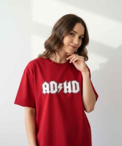 Inspired Parody Logo Adhd T Shirt 6 Inspired Parody Logo ADHD T Shirt with bold graphic design, funny mental health humor tee, novelty parody logo shirt, unisex casual wear for ADHD awareness, meme fashion lovers.