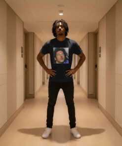 Alternative view of Inspired Rapper Jaydes Mugshot Graphic Shirt