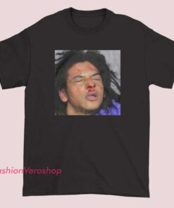 Inspired Rapper Jaydes Mugshot Graphic Shirt featuring a bold streetwear design, hip hop rapper aesthetic, edgy mugshot artwork, urban fashion tee for fans of modern rap culture and statement clothing.