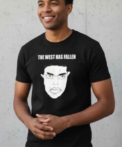 Funny Meme the West Has Fallen Wojak Shirt 7 Funny Meme The West Has Fallen Wojak Shirt featuring classic Wojak character with ironic text, satirical internet meme t-shirt, dark humor graphic tee, viral meme apparel for edgy humor fans.