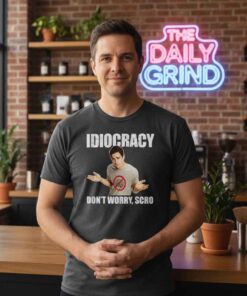 Vtg Don't Worry Scro Idiocracy ShirtC 6 Vtg Don’t Worry Scro Idiocracy Shirt featuring a retro parody design inspired by cult comedy film humor, bold vintage typography, sarcastic graphic tee for fans of satire, meme culture, and pop culture fashion.