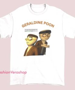 : Inspired Style Benji Coleman Geraldine Poon Shirt featuring artistic portrait graphic design, modern pop culture illustration tee, unisex cotton streetwear t-shirt for fans of Benji Coleman and Geraldine Poon.