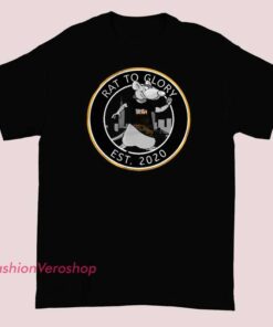 Logo Celebrate Rat to Glory Est 2020 Shirt featuring bold vintage emblem graphic, retro streetwear typography design, unisex cotton t-shirt for fans of edgy logo fashion and modern urban apparel.
