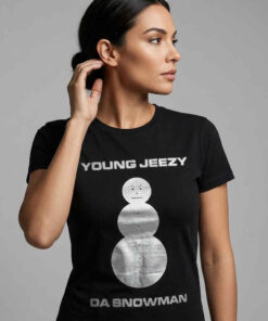 Alternative view of Funny Angry Da Snowman Young Jeezy Shirt