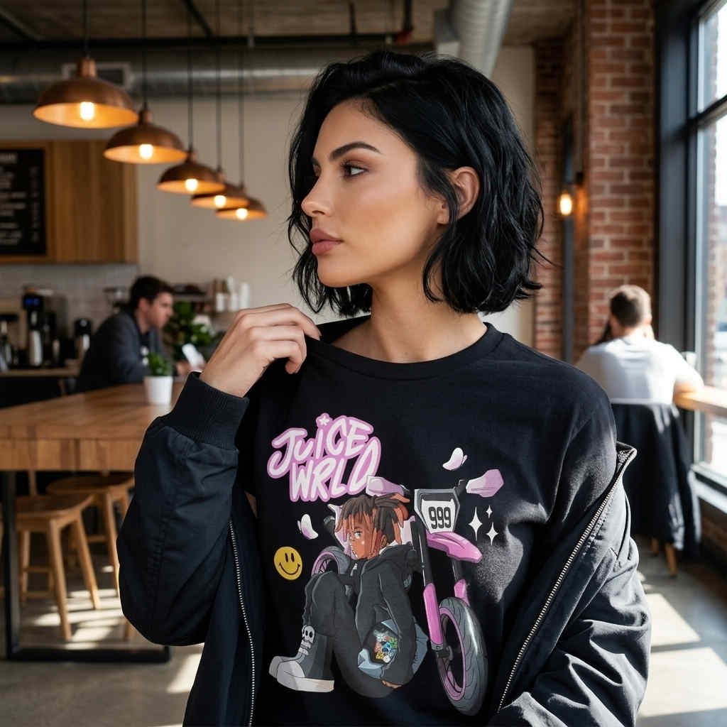 Anime Dirt Bike Motocross Juice Wrld Shirt 2 Anime Dirt Bike Motocross Juice Wrld Shirt - Image 2